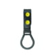 HEROs PRIDE AirTek D-Cell Ring Flashlight Holder w/ Plastic Holder, Plain, Brass Hardware, Black, 1490BPA