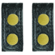 HERO'S PRIDE AirTek Deluxe Belt Keepers, 1 1/8in, 2 Pack, Basket Weave, Brass Hardware, Black, 1497WA