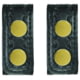 HEROs PRIDE AirTek Deluxe Belt Keepers, 1 1/8in, 2 Pack, Basket Weave, Brass Hardware, Black, 1497WA