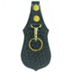 HEROs PRIDE AirTek Scabbard Key Holder w/ Metal Clip, Single, Brass Hardware, Basket Weave, Black, 1488WA