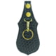 HEROs PRIDE AirTek Scabbard Key Holder w/ Metal Clip, Single, Brass Hardware, Basket Weave, Black, 1488WA