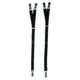 HEROS PRIDE Adjustable Shirt Stays - Y-style - Set Of 2, Black - 9055B