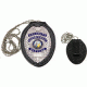 Heros Pride Recessed Oval Badge Holder with Hook Closure, NY Lion 9150T-0007