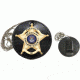 Heros Pride Universal Round Badge Holder with Hook Closure. 9140R