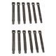 High Speed Gear HSGI HSG Pouch Short Clip, Black, 12 Pack, 91SC12BK