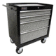 Homak 27in SE Series Rolling Cabinet w/ 4 Drawers, Black And Gray BG04027403