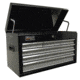 Homak 27in SE Series Top Chest w/ 6 Drawers, Black And Gray BG02026603