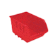 Homak Single Small Plastic Individual Bin, Red No Logo HA01010644