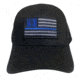 Hornady Blue Line American Flag Patch Hat - Mens, One Size, Black, 10160