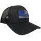 Hornady Blue Line American Flag Patch Hat - Mens, One Size, Black, 10160