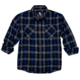 Hornady Gear Flannel Shirt - Mens, Large, Navy/Black/Gray, 32203
