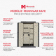 Hornady Mobilis Gun Safe - Double Door, 34 x 59x 25 in, Black/Gray, 95071
