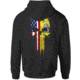 HOWITZER Dont Tread Skull Hood - Mens, Vintage Black, Medium, CV6084-VBK-M