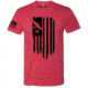 HRT Tactical Gear Flag T-Shirt - Men's, Red, Extra Large, HRT-SHIRT3-XL-RD
