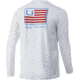 HUK Performance Fishing And Bars Pursuit L/S Shirt - Mens, White, S, H1200426-100-S