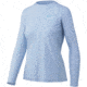 HUK Performance Fishing And Bars Pursuit Shirt - Womens, Coastal Sky, S, H6120100-427-S