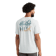 HUK Performance Fishing Drift Graphic Crew Shirt -Mens, Short Sleeve, Harbormist Hthr, 2XL, H1200664-054-XXL