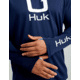 HUK Performance Fishing Huk Icon Crew Long Sleeve Shirt Naval Academy 2XL C98F4773, ATH1200573413M