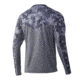 HUK Performance Fishing Icon X KC Refraction Camo Long Sleeve Shirt - Men's, Storm, Extra Large, H1200285-039-XL