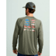 HUK Performance Fishing KC Pursuit Graphic Crew - Mens, Moss, Large, H1200631-316-L