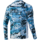 HUK Performance Fishing Mossy Oak Pursuit Long Sleeve - Mens, Mossy Oak Elements Hydro Wahoo, Medium, H1200228-935-M