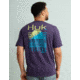 HUK Performance Fishing Sunsirse Stripe Tee - Mens, Mysterioso, 2XL, H1000516-508-XXL