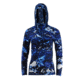 HUK Performance Fishing W Camo Icon Hoodie, Pullover - Womens, Hydro Reflex, Extra Small, H6120013-468-XS