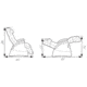 Human Touch PC086 Perfect Chair Serenity dimensions