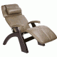 HT Silhouette Perfect Chair w/ Dark Walnut base, Cashew Bonded Leather Chair Pads