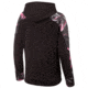 Huntworth 2-Tone Anti-Pill Fleece 1/4 Zip Hoodie - Womens, Black/Huntworth Moxie, Large E-958-W-BK/MX-L