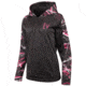 Huntworth Heather Performance Fleece Hoodie - Womens, Heather Black/Huntworth Moxie, Large E-9149-W-HK/MX-L
