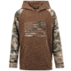 Huntworth Lifestyle Performance Fleece Horizontal Camo Flag Hoodie - Youth, Dark Earth/Tarnen, Extra Large, E-9602-YB-DKE/TRN-XL