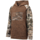 Huntworth Lifestyle Performance Fleece Horizontal Camo Flag Hoodie - Youth, Dark Earth/Tarnen, Extra Large, E-9602-YB-DKE/TRN-XL
