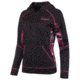 Huntworth Terry Knit Jacket - Womens, Black/Huntworth Passion, Large E-9087-W-BK/PA-L