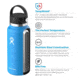 Hydro Flask 20 oz. Wide Mouth Bottle w/Flex Sip Lid, Hibiscus, W20BCX650