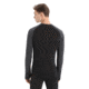 Icebreaker 125 ZoneKnit Long Sleeve Crewe Thermal Top - Men's, Jet Heather/Black/Metro Heather/Cb, Extra Small, IB0A56H3585XS
