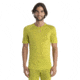 Icebreaker 125 ZoneKnit Short Sleeve Crewe Thermal Top - Mens, Bio Lime/Ether/Cb, 2XL, IB0A56H7883XXL