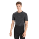 Icebreaker 125 ZoneKnit Short Sleeve Crewe Thermal Top - Mens, Jet Heather/Black/Metro Heather/Cb, 2XL, IB0A56H7585XXL