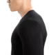 Icebreaker 200 Oasis Long Sleeve Crewe - Men's, Black, Extra Small, IB104365001XS