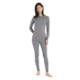Icebreaker 200 Oasis Long Sleeve Crewe - Womens, Gritstone Heather, Large, IB104375013L