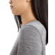 Icebreaker 200 Oasis Long Sleeve Crewe - Womens, Gritstone Heather, Large, IB104375013L