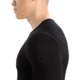 Icebreaker 260 Tech Long Sleeve Crewe Thermal Top - Mens, Black, 3XL, IB1043710013XL