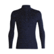 Icebreaker 260 Tech Long Sleeve Half Zip Thermal Top - Men's, Midnight Navy, Extra Small, IB104372401XS