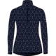Icebreaker 260 Vertex Long Sleeve Half Zip First Snow Thermal Top - Women's, Midnight Navy/Snow/J, Large, IB0A56V3259L