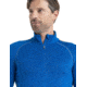 Icebreaker 260 ZoneKnit Long Sleeve Half Zip Thermal Top - Mens, Lazurite/Solar/Cb, Extra Large, IB0A56HF876XL