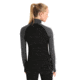 Icebreaker 260 ZoneKnit Long Sleeve Half Zip Thermal Top - Womens, Jet Heather/Black/Metro Heather/Cb, Large, IB0A56HI585L
