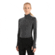 Icebreaker 260 ZoneKnit Long Sleeve Half Zip Thermal Top - Womens, Jet Heather/Black/Metro Heather/Cb, Large, IB0A56HI585L