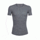 Icebreaker Anatomica Rib Short Sleeve Crewe, Gritstone Hthr, XL, 103602001XL