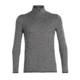 Icebreaker Awithay Long Sleeve Zip - Mens, TIMBERWOLF/Monsoon, Large, 104693001L