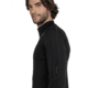 Icebreaker Men 300 MerinoFine Polar LS Half Zip, Black, L, IBBA56Q9001L